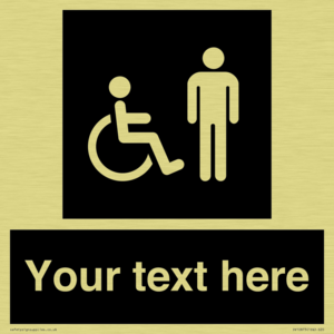 Custom information: black panel disabled and male